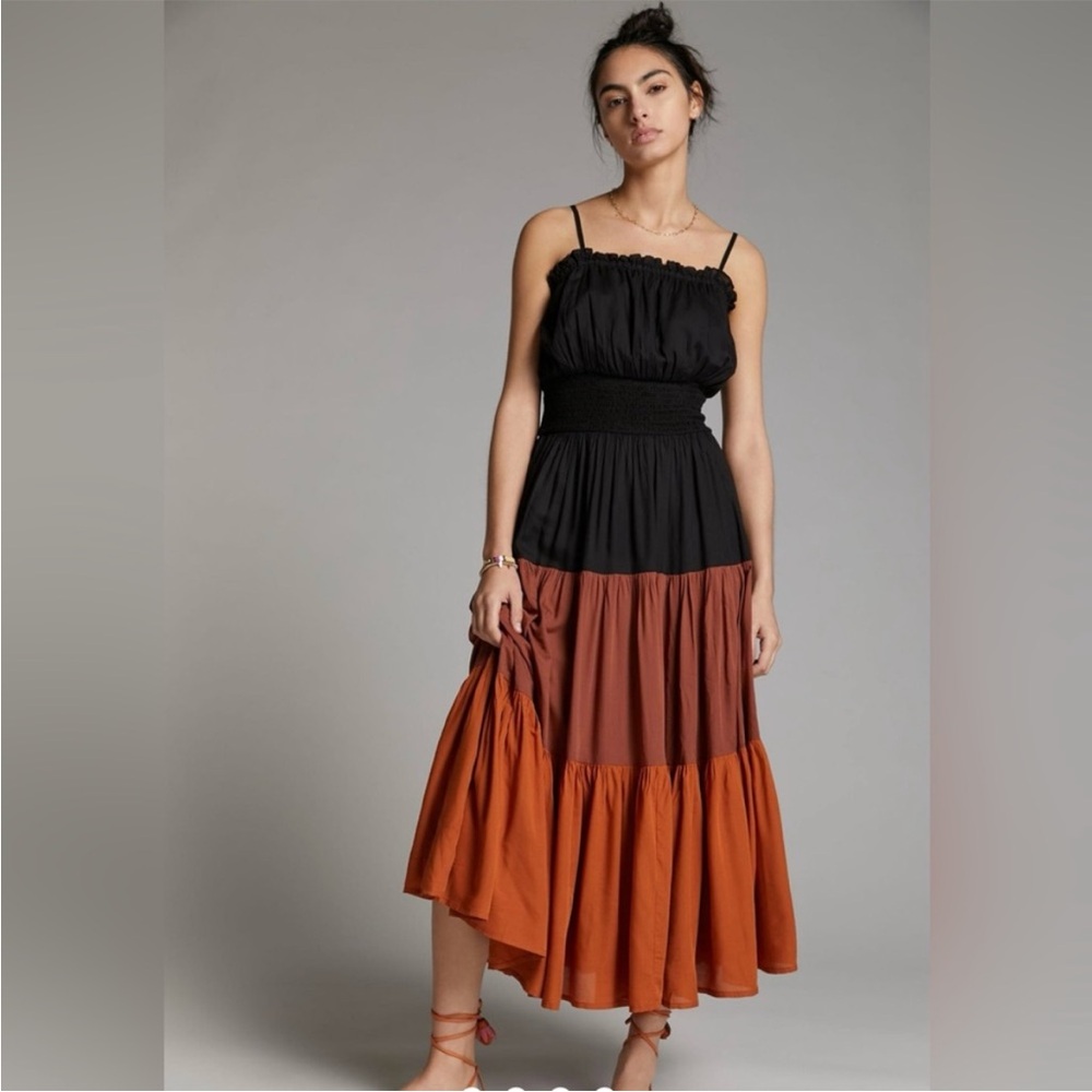 Anthropologie Seen Worn Kept Aletha Tiered Midi Dress
Sz Small